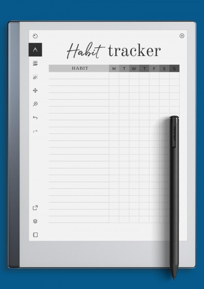 reMarkable Simple Habit Tracker Template