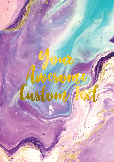 Download Abstract Purple Fluid Planner Cover - Printable PDF