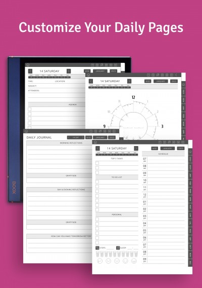 Download Digital Monthly Planner for BOOX Note Air