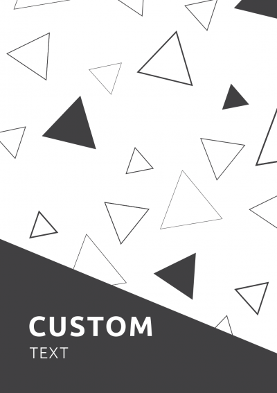 Download Black and White Triangles Planner Cover - Printable PDF