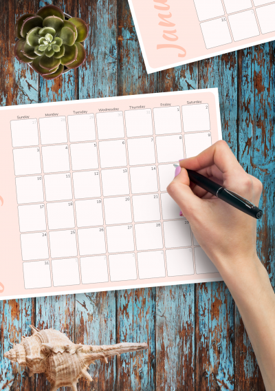 Download Printable Quarterly Calendar Template Pdf Weekly Planner For 