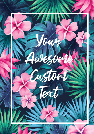 Download Tropical Flowers Planner Cover - Printable PDF