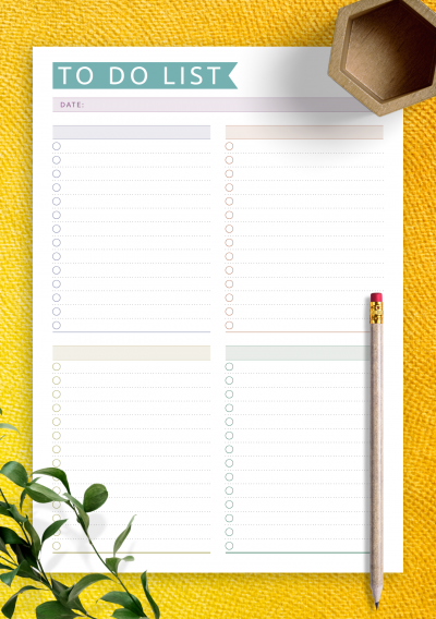 daily todo list template