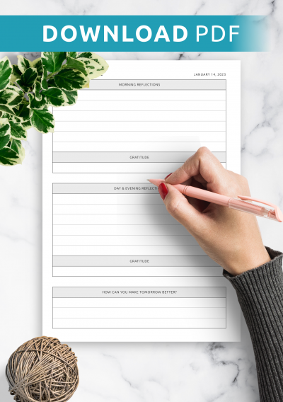Download Printable Daily Journal PDF