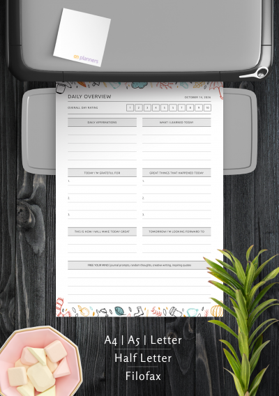 Daily Overview Daily Overview Template