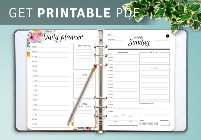 Planner Lover Bundle: Printable Planner Inserts and Planner