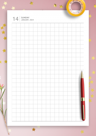 Download Daily Square Template - Printable PDF