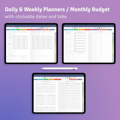 Download Digital Student Planner PDF for GoodNotes, iPad