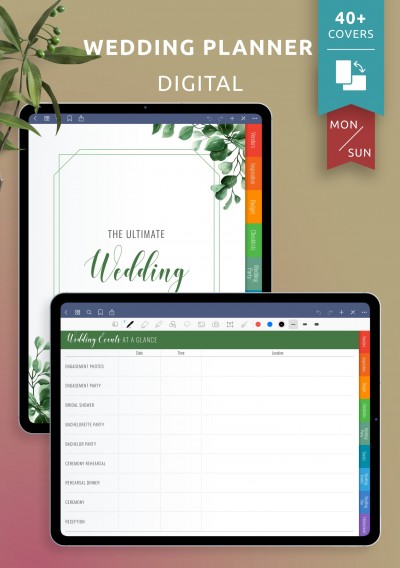 Download Digital Wedding Planner - Printable PDF