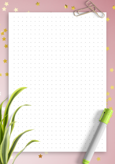 Download Dot Grid Paper with 4 dots per inch - Printable PDF