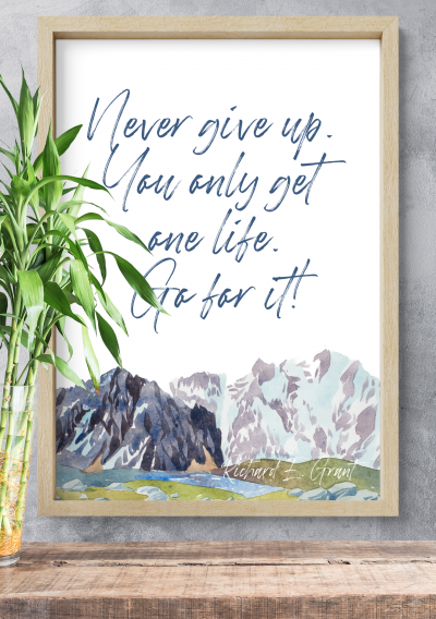 Download Inspirational Quotes on not Giving Up - Printable PDF
