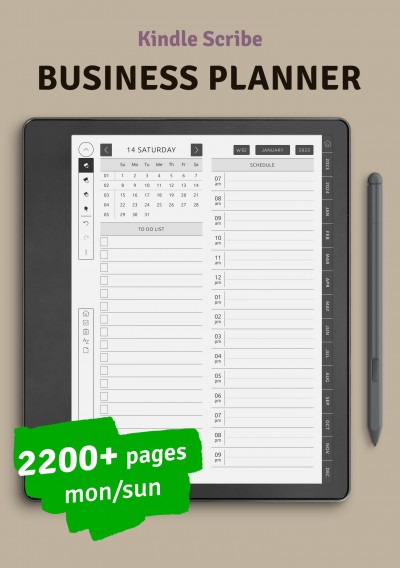 Download Kindle Scribe Business Planner - Printable PDF