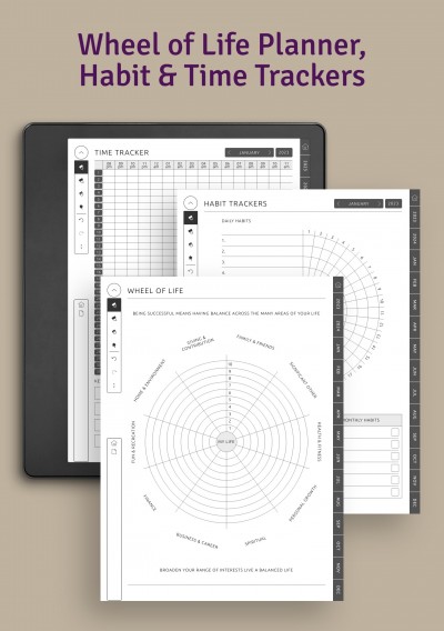 Download Kindle Scribe Productivity Planner Hyperlinked PDF