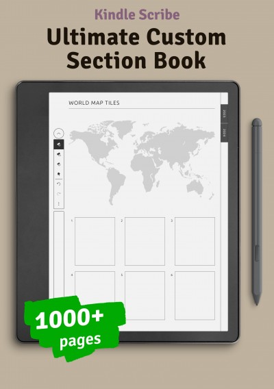 Download Kindle Scribe Ultimate Custom Section Book - Printable PDF