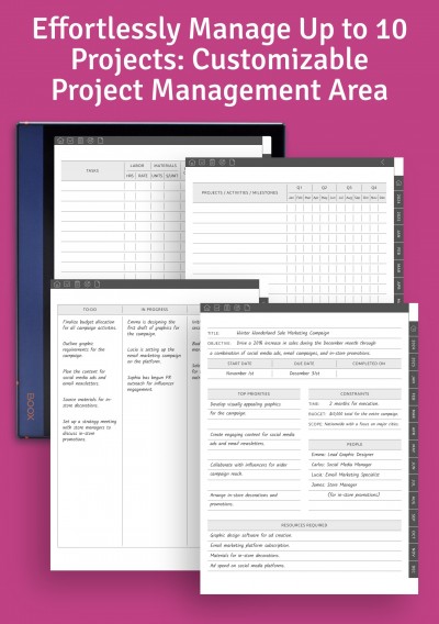 Efficiently Oversee 10 Projects: Customized Project Management Area