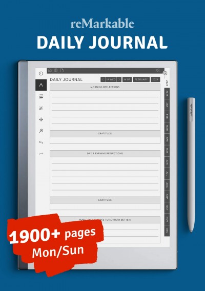 Download reMarkable Daily Journal - Printable PDF