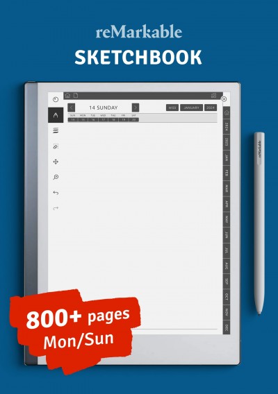 Download reMarkable Daily Notes - Sketchbook - Printable PDF