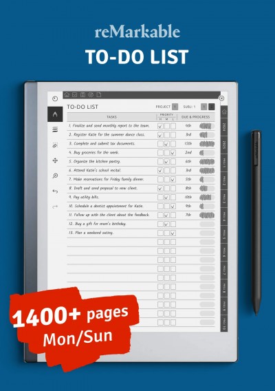 Download reMarkable To Do List - Printable PDF