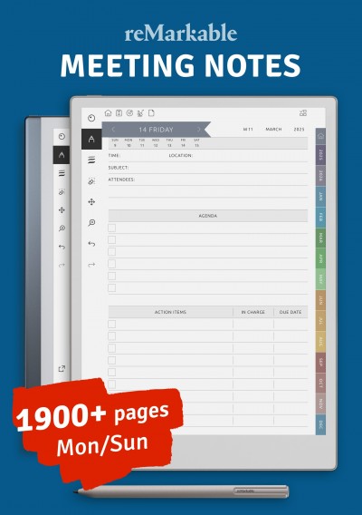 Download reMarkable Meeting Notes - Printable PDF