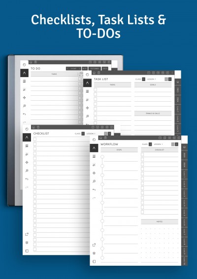 Checklists, Task Lists & TO-DOs