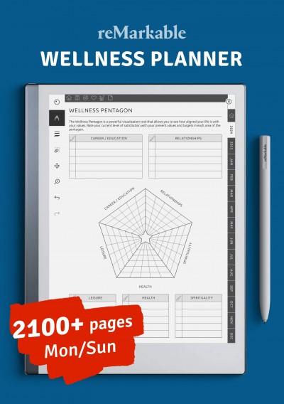 Download reMarkable Wellness Planner - Printable PDF