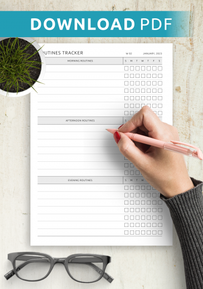 Printable Routine Planner Template