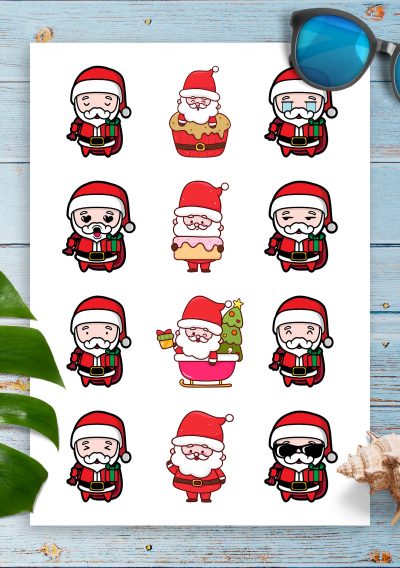 Download Santa Claus Stickers pack