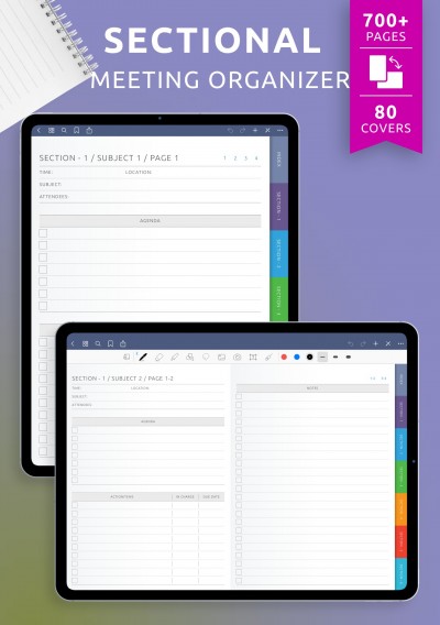 Download Sectional Meeting Organizer for iPad - Printable PDF