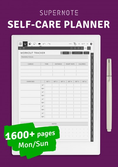 Download Supernote - Self-Care Planner - Printable PDF