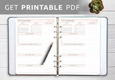 Tasks & Deadlines Template