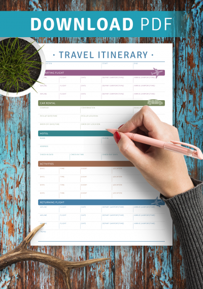 travel-itinerary-printable