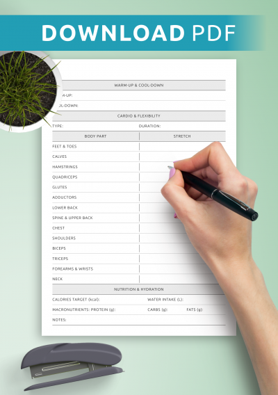 Workout Planner Template