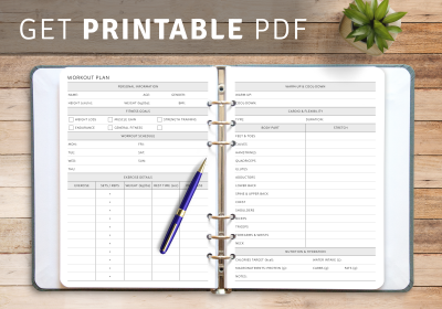 Workout Planner Template