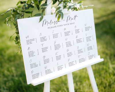 Seating Chart for Wedding and other Occasions