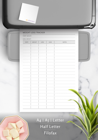 Weight Loss Progress Journal