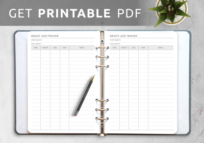 Weight Loss Progress Journal