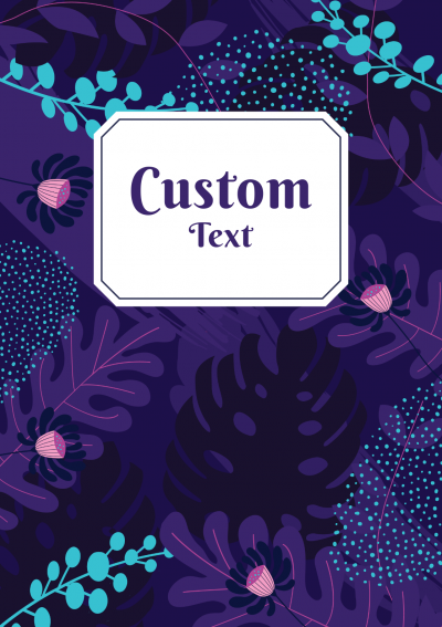 Download Purple Botanical Planner Cover - Printable PDF