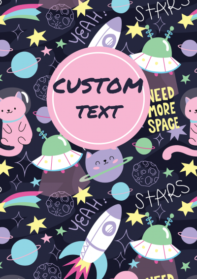 Download Cosmic Cats Planner Cover - Printable PDF