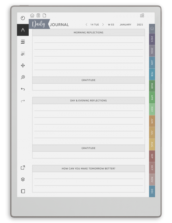 Daily Journal Uclm Example Download Daily Journal PDF for reMarkable 2026 & 2027