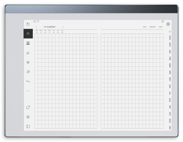 Daily Notes Graph Journal for reMarkable - Get Customizable PDF