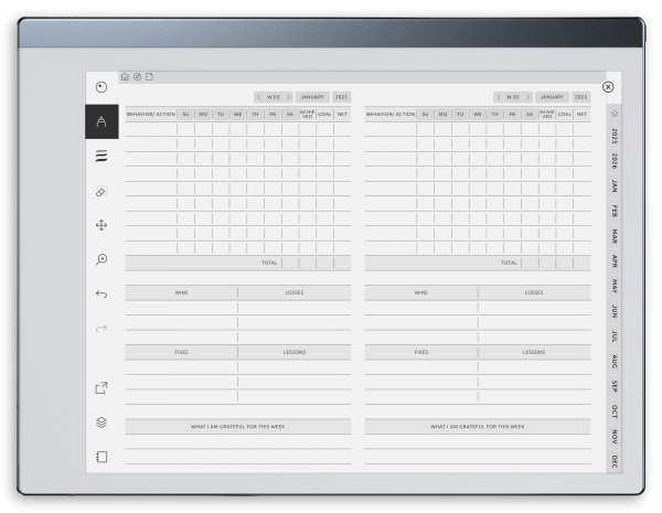 Goal Planner for reMarkable – SMART Template for Productivity