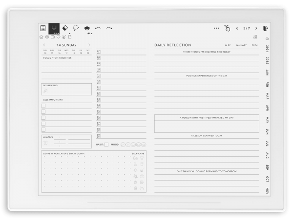 Download Supernote ADHD Planner Hyperlinked PDF