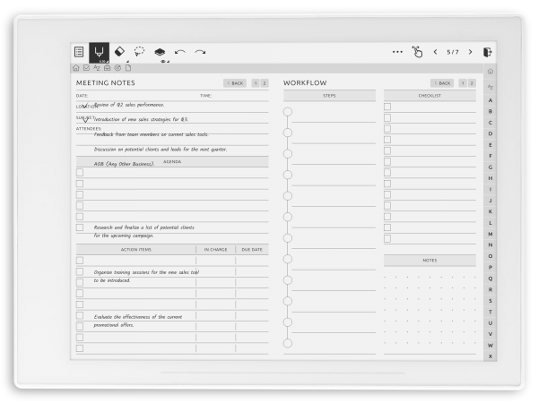 Download Business Meeting Notes PDF for Supernote A5 X & A6 X