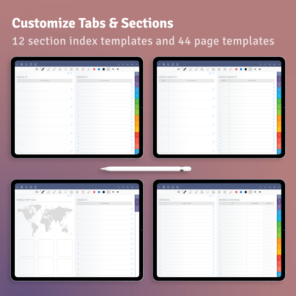 Download Digital Bullet Journal PDF for GoodNotes, iPad