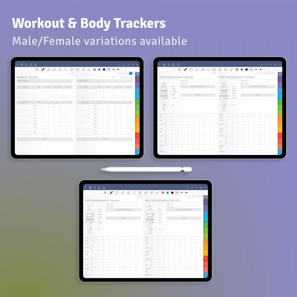 Digital Health & Fitness Planner – Track Wellness & Goals