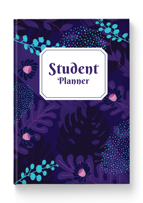 Download Student Planner Hardcover - Floral Style - Printable PDF