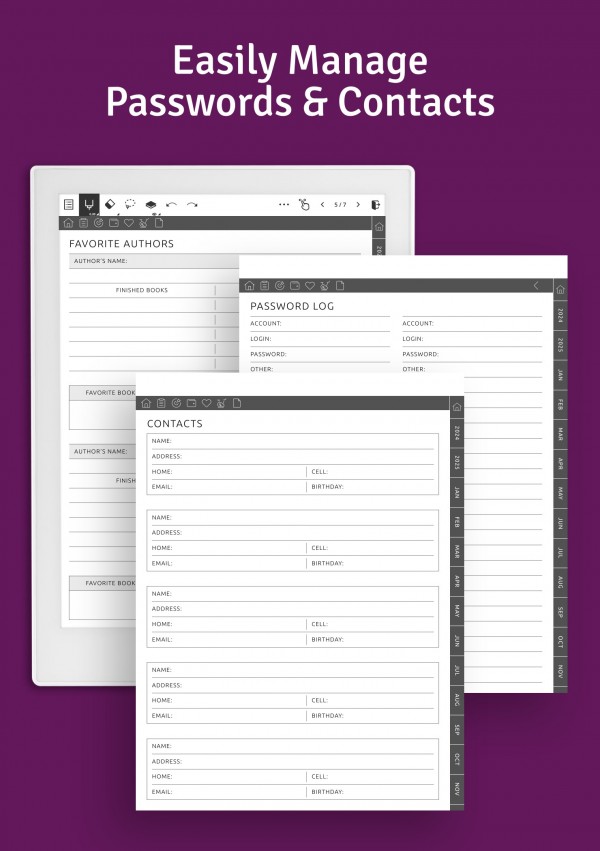Download Supernote ADHD Planner Hyperlinked PDF