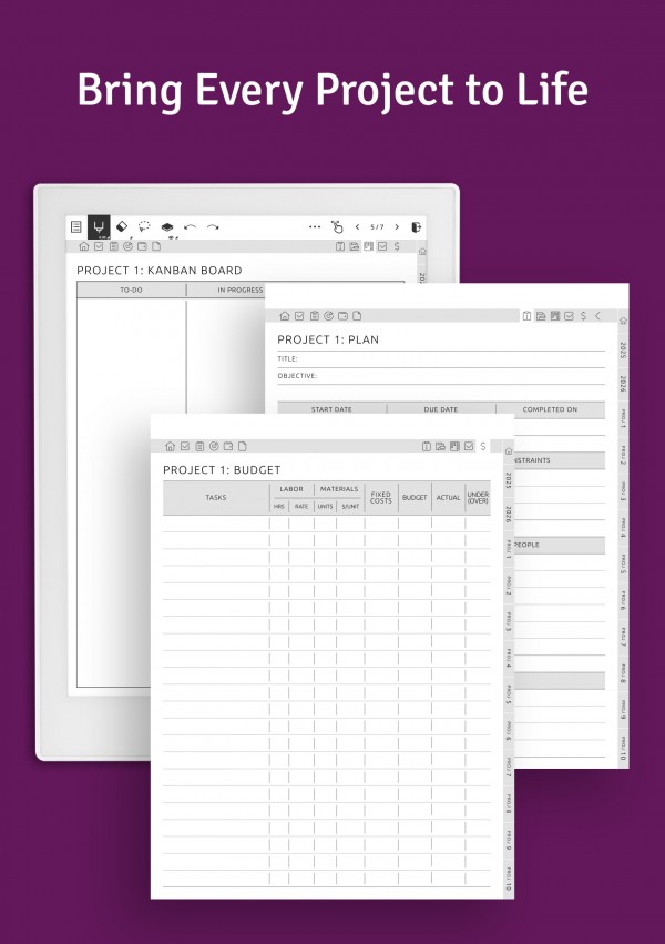 Download Supernote Goal Planner – Digital Goal Tracker with SMART Templates