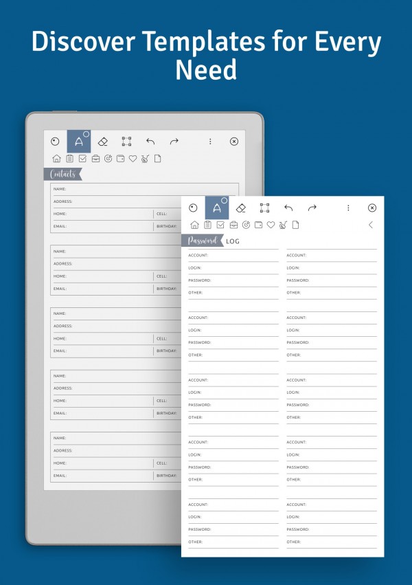 Download Ultimate Planner for reMarkable Paper Pro Move Digital PDF