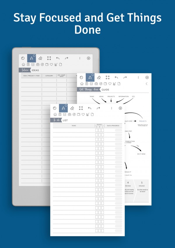Download Ultimate Planner for reMarkable Paper Pro Move – Digital PDF